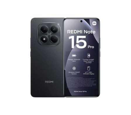 CELULAR XIAOMI REDMI NOTE 15 PRO+ 5G DUAL 256GB/8GB BLACK