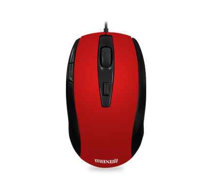 MOUSE OPTICO MAXELL ROJO