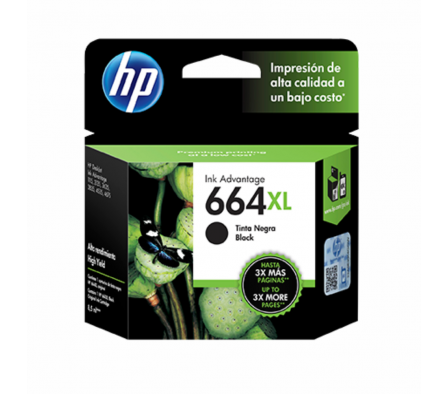 Cartucho HP 664XL Negro