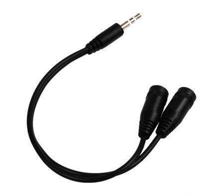 ADAPTADOR HAVIT 2HEMBRA A 1 MACHO 3.5MM