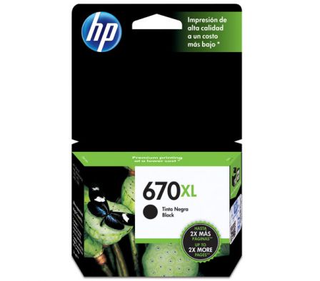 CARTUCHO HP 670XL NEGRO
